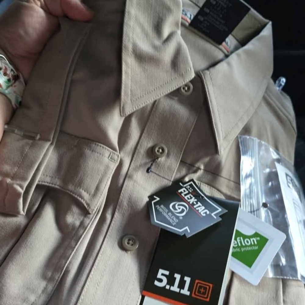 5.11 Tactical Flex-Tac Tan Ls Shirt